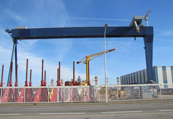 Double Girder Gantry Crane untuk Pembuatan Kapal