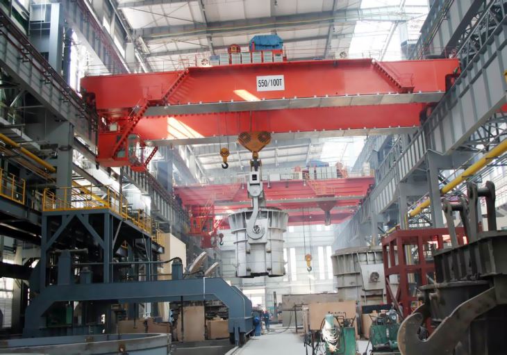 QD bepergian 350 Ton Overhead Crane